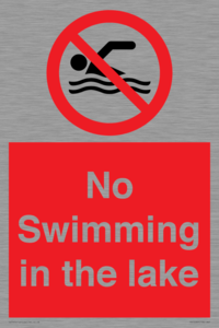 No Swimming in the lake